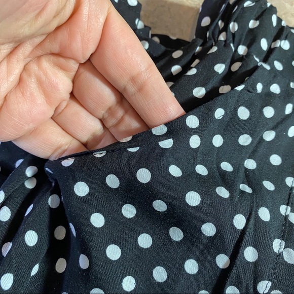 NWT BOHO SOUL Polka-Dot Ankle Ruffle Pants (S) - Picture 11 of 14